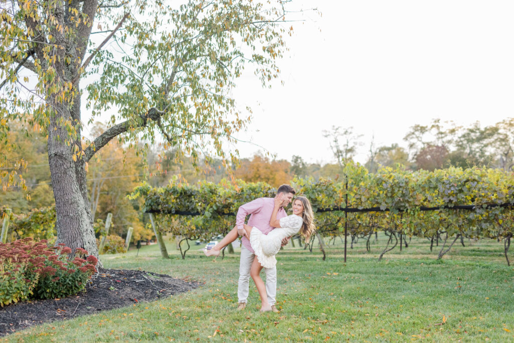 brianza gardens and winery engagement session